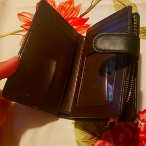 5" Black Coach Wallet with Rainbow Sparkles